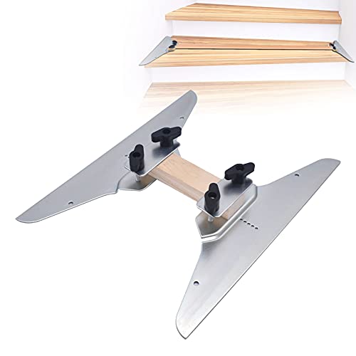 KCRET Stair Tread Template,Stair Tool, Stair Tread jig,Stair Tread Measuring Tool Suitable for Stairs, Risers and Partitions