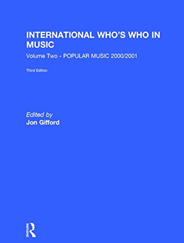 Who's Who in Music Popular Music 2 encyclopédie de la musique