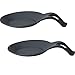2 Pezzi Poggia Cucchiaio in Silicone, Poggia Mestolo in Silicone, Appoggia Cucchiaio, Resto per Utensili da Cucina in Silicone Resistente al Calore, per Ristorante Domestico (Nero)