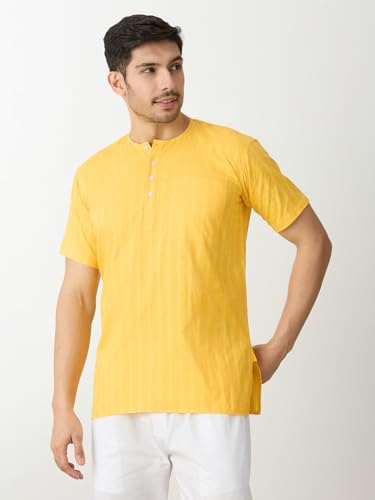 Image of Rajubhai Hargovindas Mens Casual Cotton Straight Kurta