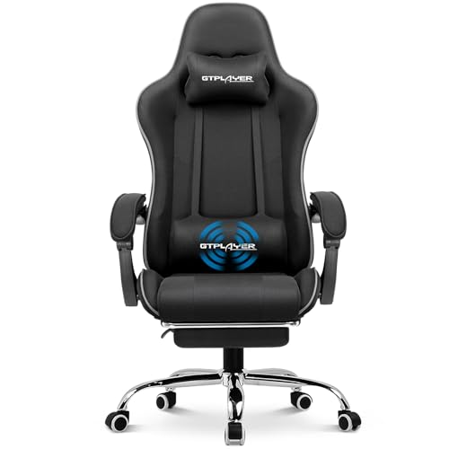 GTPLAYER Silla de Oficina para Gaming, Masaje, sillón, Silla ergonómica para...