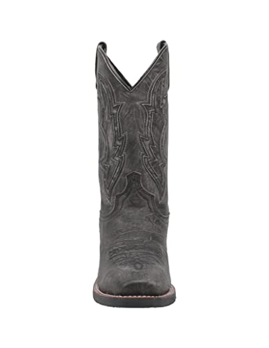 Laredo Western Boots Mens Jessco Square Toe 12" Pull On Black 685572