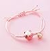 EatingBiting Feng Shui Lucky Ceramics Cat Maneki Neko Fortune Good Luck Wealth Bracelet Beads Bracelets Adjustable Wealth Health Fortune Rich Money Symbol for Purse Bag Bracelet Key Chain Cellphone