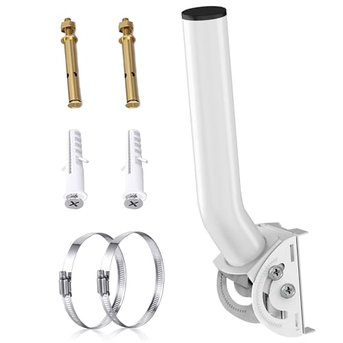 Starlink Mini Antenna Mount,12.6" J Pole & Wall-Mounting Bracket for Starlink Mini, Gen 2, Outdoor TV Antennas, WiFi Extender, Weather Station, Wireless Bridges
