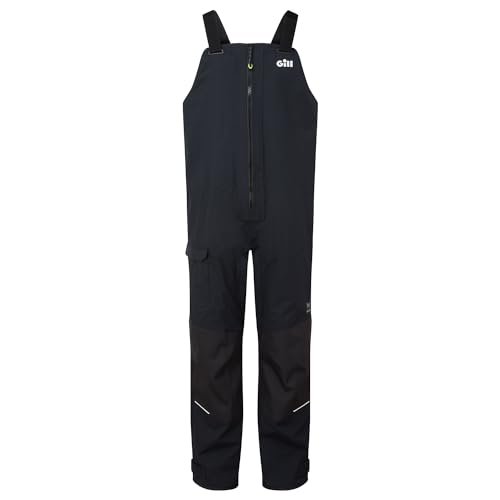 Gill Mens OS3 Coastal Sailing Trousers - Waterproof, Breathable & Stain Repellent (Black, L)