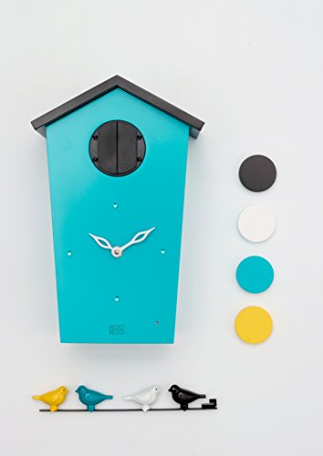 KOOKOO Birdhouse Petrol Cuckoo Clock product photo KOOKOO Birdhouse Petrol Cuckoo Clock product image