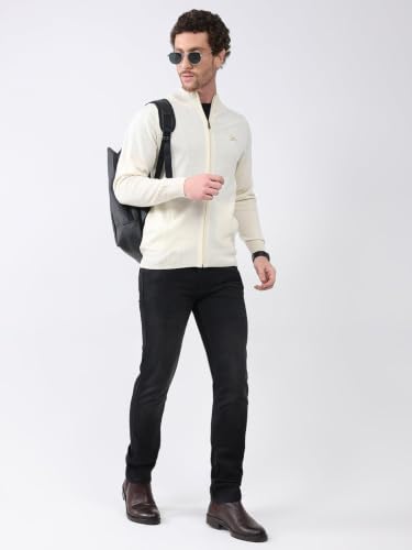 Image of Monte Carlo Men Regular Fit Full Sleeve Solid Collar Winter Pullover (Pack of 1)