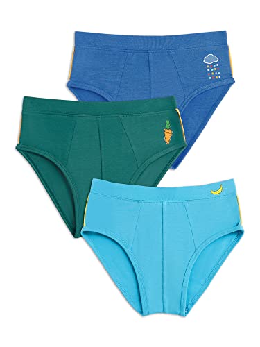 Image of XY Life Scribbles Modal Briefs for Boys, Relaxed Fit, Solid