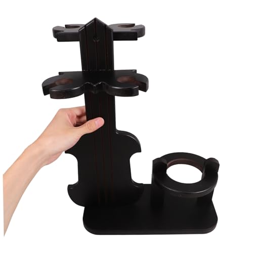 Soporte para botellas de vino de madera para encimera miniatura 3