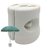 Schwerer Garten Sonnenschirmständer - Runder Schirmständer für Terrasse | Winddichter...