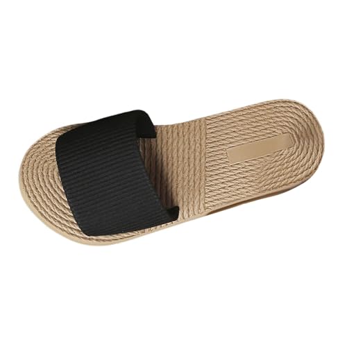 Women's Summer Sandals Comfortable Slip On Slippers Low Heel Casual Beach Shoes for Wide Feet Elegant Fashionable