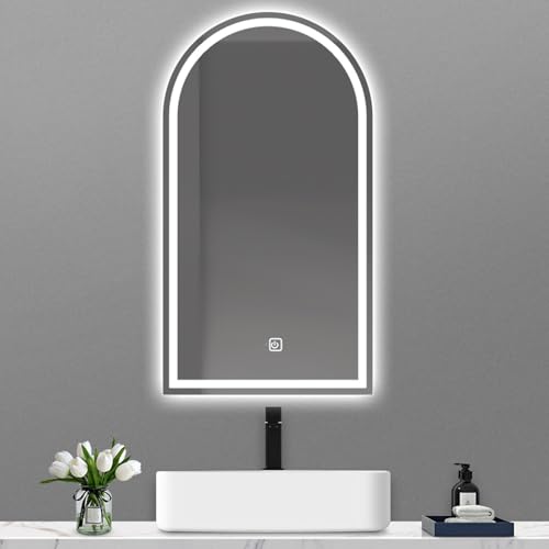 Miroir salle de bain LED antidéflagrant pour remplacer un miroir mural sombre et dangereux