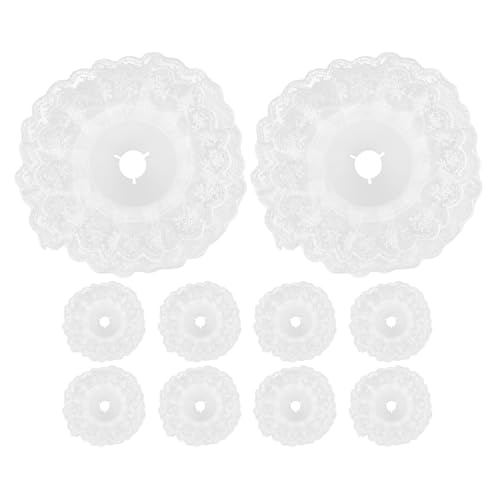 Toyvian Lot de 10 Collerettes en Dentelle Blanche pour Bouquet de Mariée Support Floral Léger et Résistant Bordure Décorative pour Compositions de Mariage Accessoire Floral Polyvalent