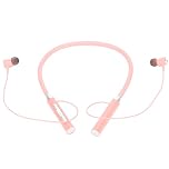 Neckband Magnetic Earbuds Ergonomic High Dynamic Range Wireless Stereo Earphones Multi-Functional Buttons for Outdoor Use 5.2 Bluetooth Rosy Wireless Headphones Neckband in-Ear Headphones