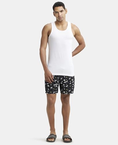 Jockey Men's Super Combed Cotton Round Neck Sleeveless Regular Fit Vest with Extended Length for Easy Tuck (Pack of 2) - Image 5