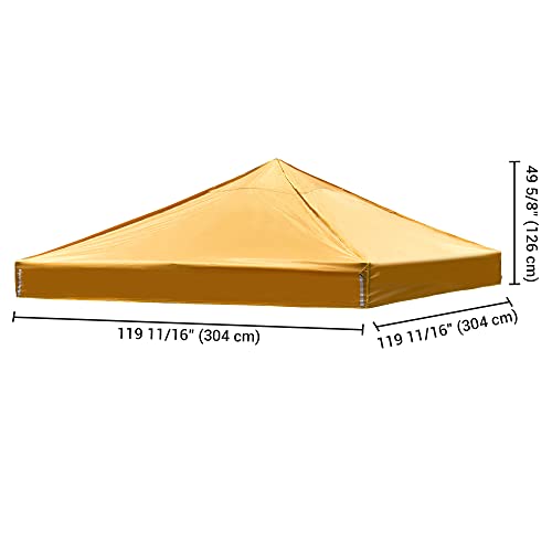 Instahibit 10X10 Canopy Replacement Top Pop Up Tent Roof Cover Uv30+ For Patio Outdoor Yard Picnic Camping Party Shade #TOP3