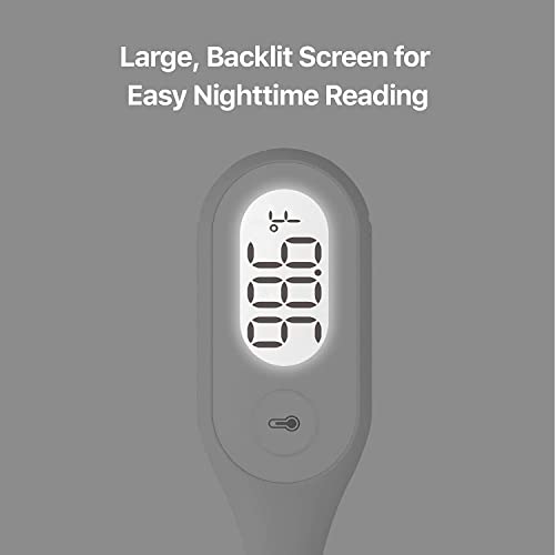 Ihealth Digital Oral Thermometer Pt1,Fever Thermometer With Dual-Sensors For High Accuracy, Rectum Armpit Reading Thermometer For Adults And Babies, Memory Recall And Extra Large Lcd Backlit Display #TOP6