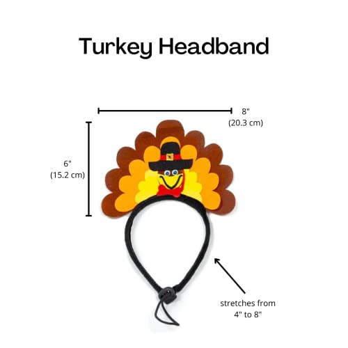 Disfraz Diadema de Pavo para Perro Midlee miniatura 4