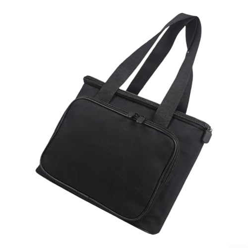 Bolsa de transporte para cafetera monodosis de tela Oxford 350D, 30 x 12 x 24 cm, con bolsillos laterales para cápsulas y accesorios, solución de almacenamiento compacta para cocina, oficina y viajes