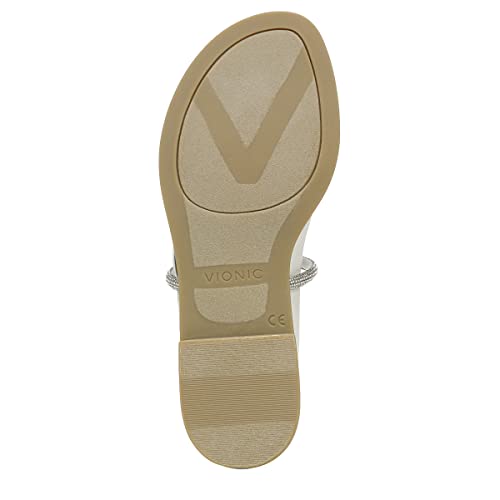 Vionic Women's Citrine Prism Flat Comfort Sandal- Supportive Slide Walking Sandals That Includes an Orthotic Insole and Cushioned Outsole for Arch Support, Medium and Wide Widths4
