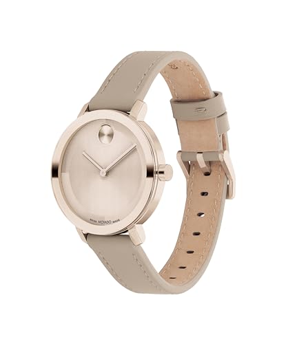Movado Bold Evolution 2.0 Women's Watch - Swiss Quartz Movement, Leather Strap - 3 ATM Water Resistance - Luxury Fashion Timepiece for Her - 34mm2