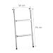 Relaxdays Escalera Cama Elástica para Colgar, Acero, Plateado, 76 x 38 cm