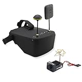 SoloGood EV800D FPV Goggles and FPV Camera AIO Spotter V2 5.8Ghz 5inch 40CH for Analog FPV Racing Drone RC Car
