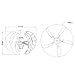 YIGECHENXIN 48v, 5000W Wind Turbine Generator Kit,12V 24V 48V 220V Vertical Windmill Magle Wind Turbine Generator V with Controller/5 Blade Suitable for Courtyards/Streets