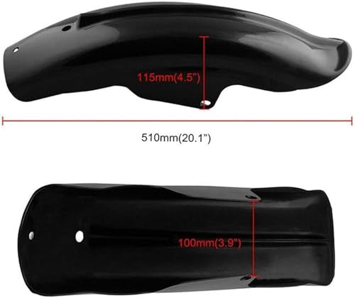 Accessoire pour Bobber garde-boue arrière noir moto custom - 2