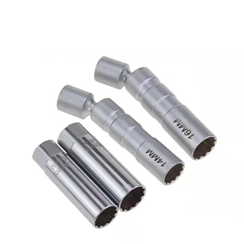 Juego de 7 piezas llave para bujías magnética ultra delgada miniatura 3