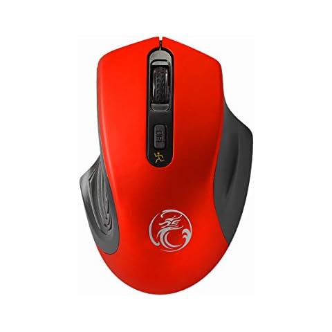Soapow Mini Wireless Mouse, 2.4GHz Wireless Mouse Optical Mouse + USB Receiver for Laptop PC Computer Cover