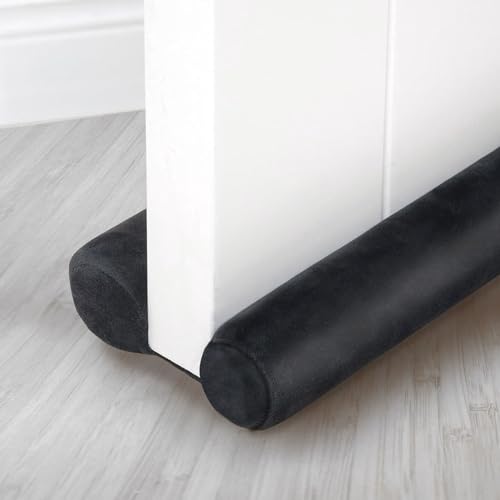 VOSSBACH Microvezel tochtstopper, zwart, met dubbele afdichting, deurafdichting, afdichting, isolatie, windstopper - Image 5