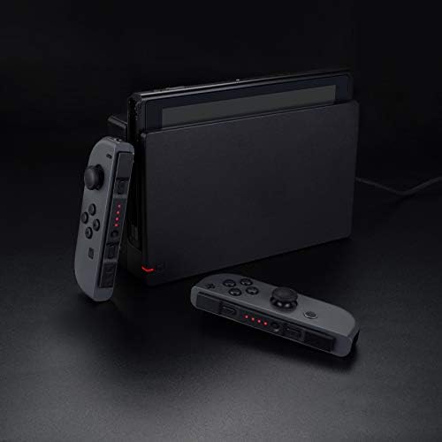 eXtremeRate Firefly LED Tuning Kit dla Nintendo Switch Joycons Dock NS Joycon SL SR Buttons Ribbon Flex Cable Indicate Power LED - Czerwony (Joycons Dock Nie Jest Dołączony)