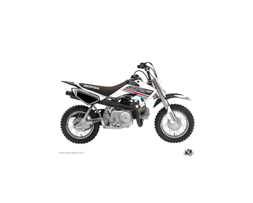 Kit deco Honda 50 Crf blanc Kutvek First pour redonner vie aux plastiques usés de moto cross