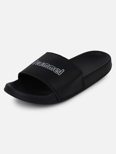 Image of hummel CLASSIC WOMEN SLIDERS Comfortable Cushioned Sole Arch Support Durable Lightweight Flexible Trendy Style Flip flops and Slippers Slides for Women Daily use Chappal