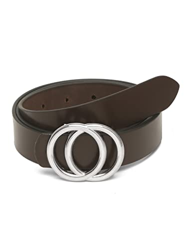 Image of TEAKWOOD LEATHERS Leather Belt for Women Belts Regular Fit Casual Formal Dress Jeans & Fashion Ladies Belts for Women Belts Regular Fit Belt Any Season | Fashion Belt for Women | T BT W 01