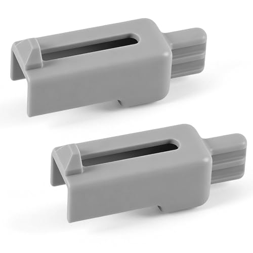 Yudylg 2-Pack Replacement Latch Universal Gate Replacement Parts Top-Button Release Only Upgraded Thickened Gray Upgraded ABS Materia Compatible with Regalo 1161 and Select Carlson Gates Etc