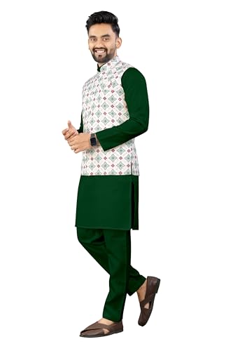 Image of Trustous Traditional Men's Kurta Koti Set (3 PCS SET)