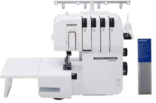 Image of Brother ST4031HD Strong & Tough Serger Machine, 1,300 Stitches Per Minute, and SA520 Water Soluble Stabilizer