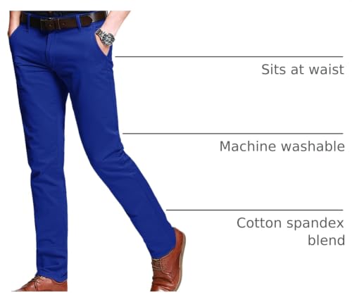 Image of Match Men's Regular Fit Comfort Stretch Casual Chino Pants