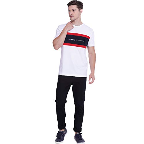 Image of Red Tape Men's Color Block Classic Fit T-Shirt