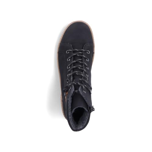 Rieker Damen Klassische Stiefeletten N0730, Frauen Stiefeletten, lose Einlage,Kurzstiefel,uebergangsschuhe,schwarz (00),42 EU / 8 UK