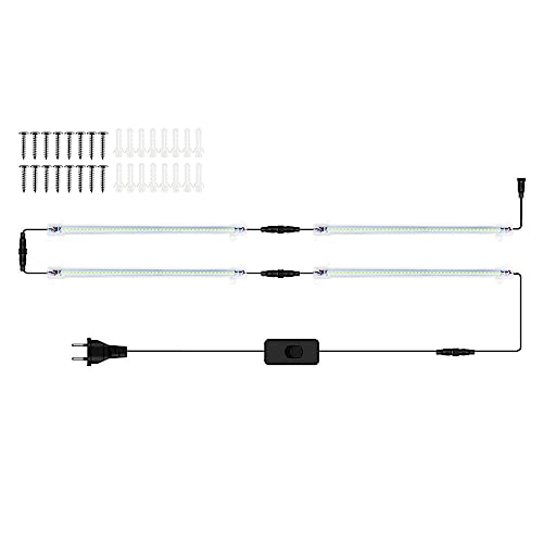 Hsthe Sea Led Grow Light Strip 1 to 4 Plant Light Full Spectrum Led Grow Light for Promoting Plant Growth and Improving Germination and Survival Rates