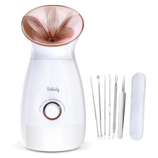 Wolady Vaporizador facial,vaporizador nano iónico para spa, función 3 en 1, desmontable, 200 ml, tratamiento de spa, apto para sauna, humidificador, limpieza de poros (Oro rosa)
