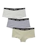 Calvin Klein Women`s Carousel Cotton Boyshorts 3 Pack (G(QP2412-400)/V, Medium) (US, Alpha, Small, Regular, Regular, HGreen(QP2412-400)/HG_HB)