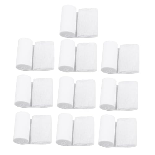 Gauze Rolls Wrap Tape 10Pcs blanco para cuidado de heridas y cirugía miniatura 1