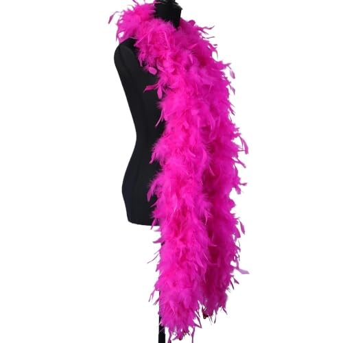 Boa en plumes de marabout bleu lac de 2m pour accessoires de couture et châle - 6