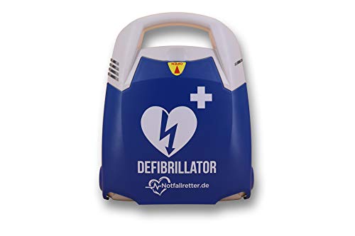 Notfallretter AED Defibrillator für Laien & Profis, 10 Jahre Garantie Schiller Deutschland, vollautom. Auslösung, Schnellstartsystem + LED-Überwachungslogik, MDR