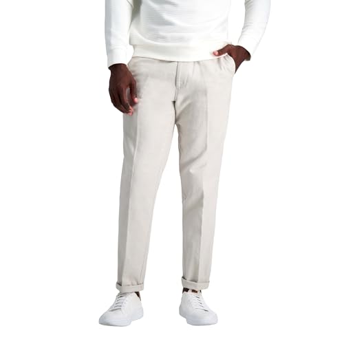 Kenneth Cole Reaction Men's Slim Fit Casual Linen Chino Pant, String