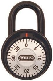 Combination Padlock, Front, Black/Silver